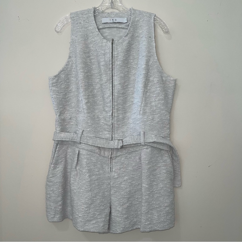 IRO white textured Jumpsuits one piece - Picture 9 of 11